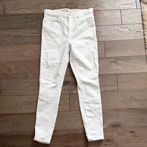 Madewell 10” High Rise White Jeans